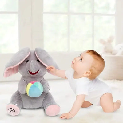 Peek a Boo Elephant Toy | Peek-A-Boo Interactive Plush Elephant